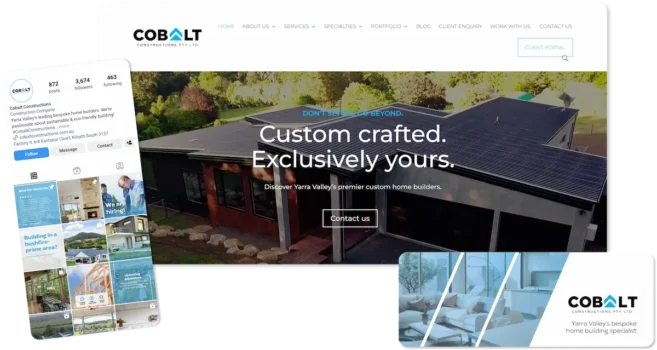 Cobalt Constructions luxury home builder Yarra Valley Website