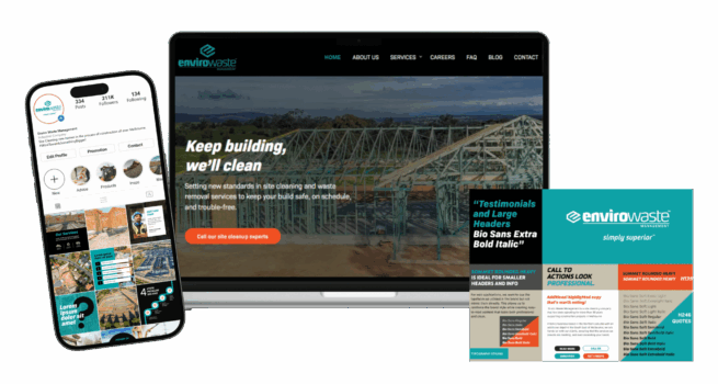 Envirowaste Management brand identity and marketing